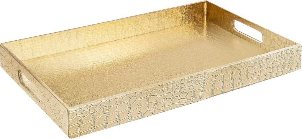 Home Redefined decorative serving tray in Gold