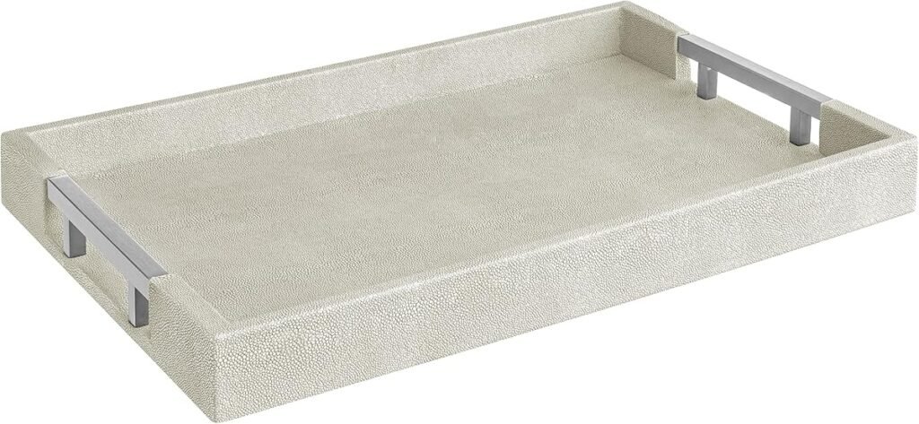 Home Redefined decorative serving tray in Natural/Silver